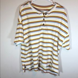 Urban Outfitters Boxy Striped Oversized Shirt